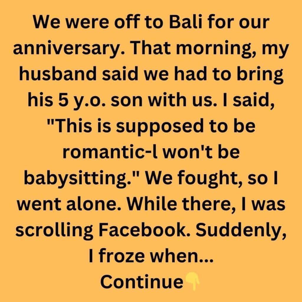 I Refuse to Babysit My Husband’s Son On Our Anniversary