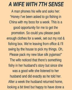 A Wife With 7th Sense..