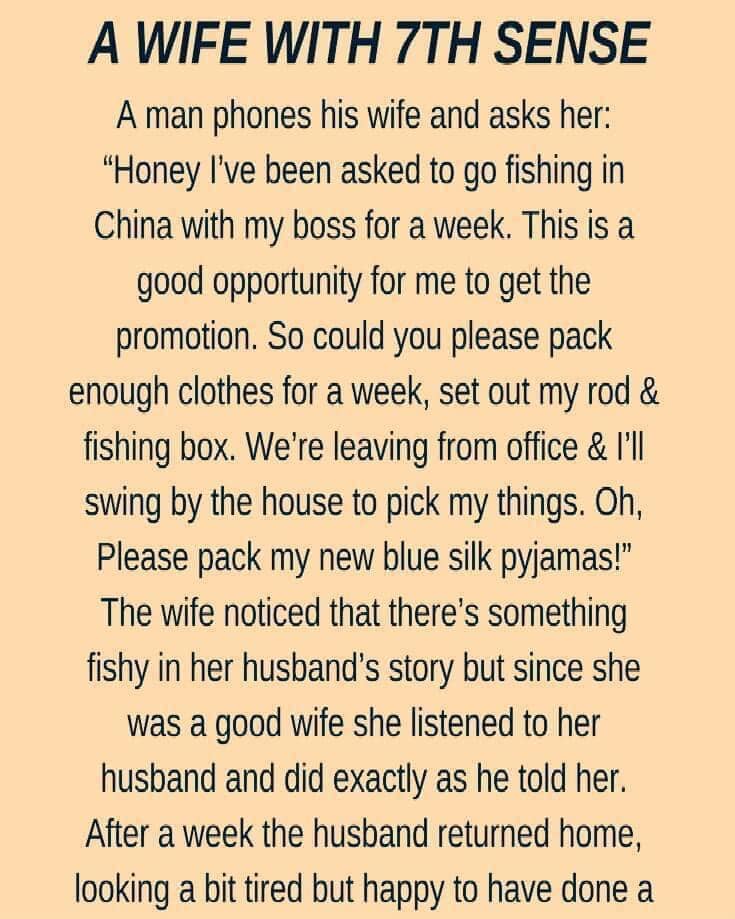 A Wife With 7th Sense..