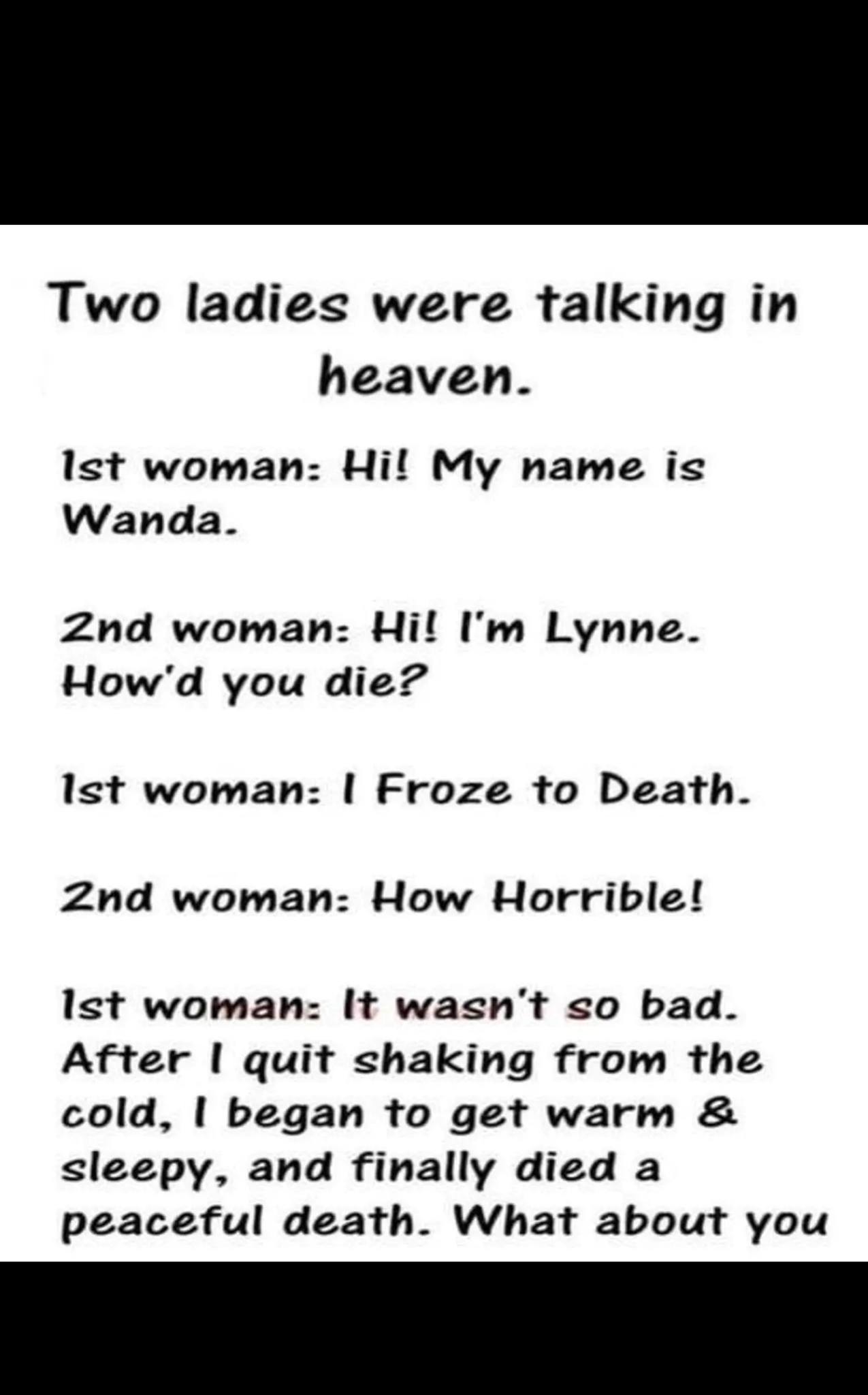 When Two Women were talking about How They Died? – Here’s What They Had To Say LOL