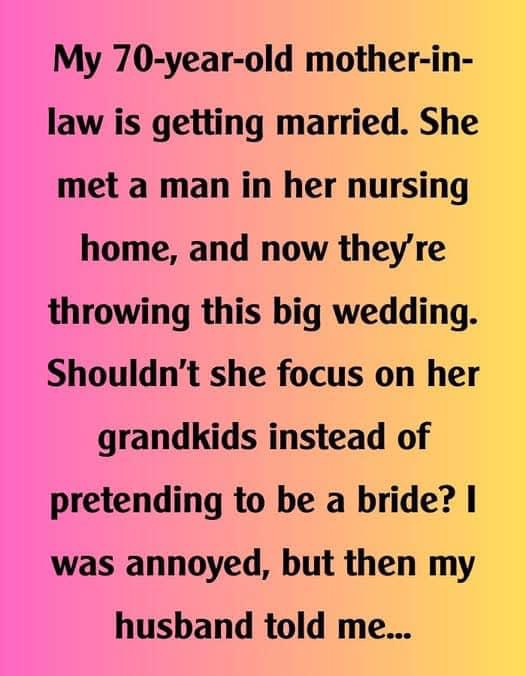 My 70-Year-Old MIL Suddenly Remarried in a Nursing Home — I Discovered Sh0cking Reason Why
