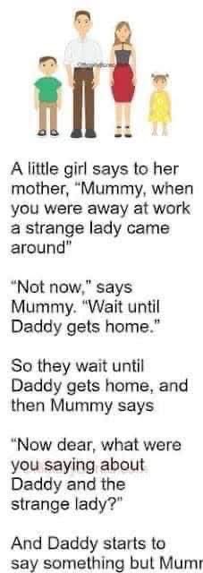 A little girl had something to tell Mommy about Daddy and someone else… Unveil the story