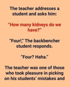 STORY OF THE DAY!! Teacher Addresses A Student.