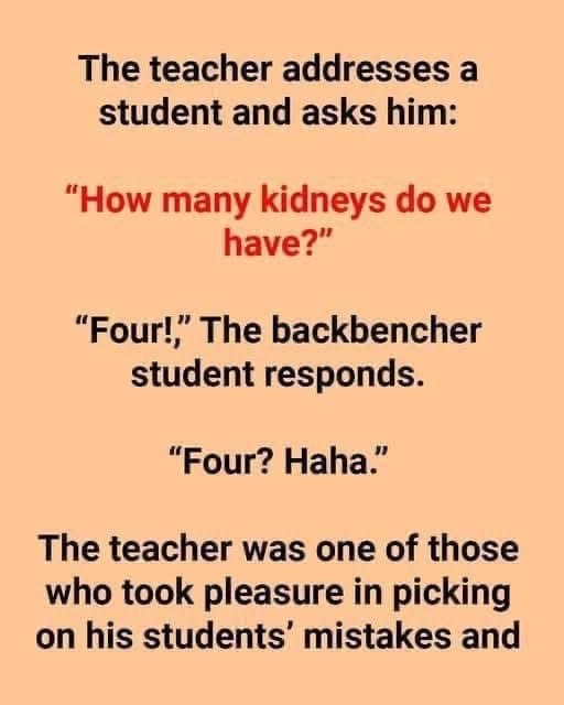 STORY OF THE DAY!! Teacher Addresses A Student.