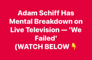 Adam Schiff Has Mental Breakdown on Live Television: ‘We Failed’
