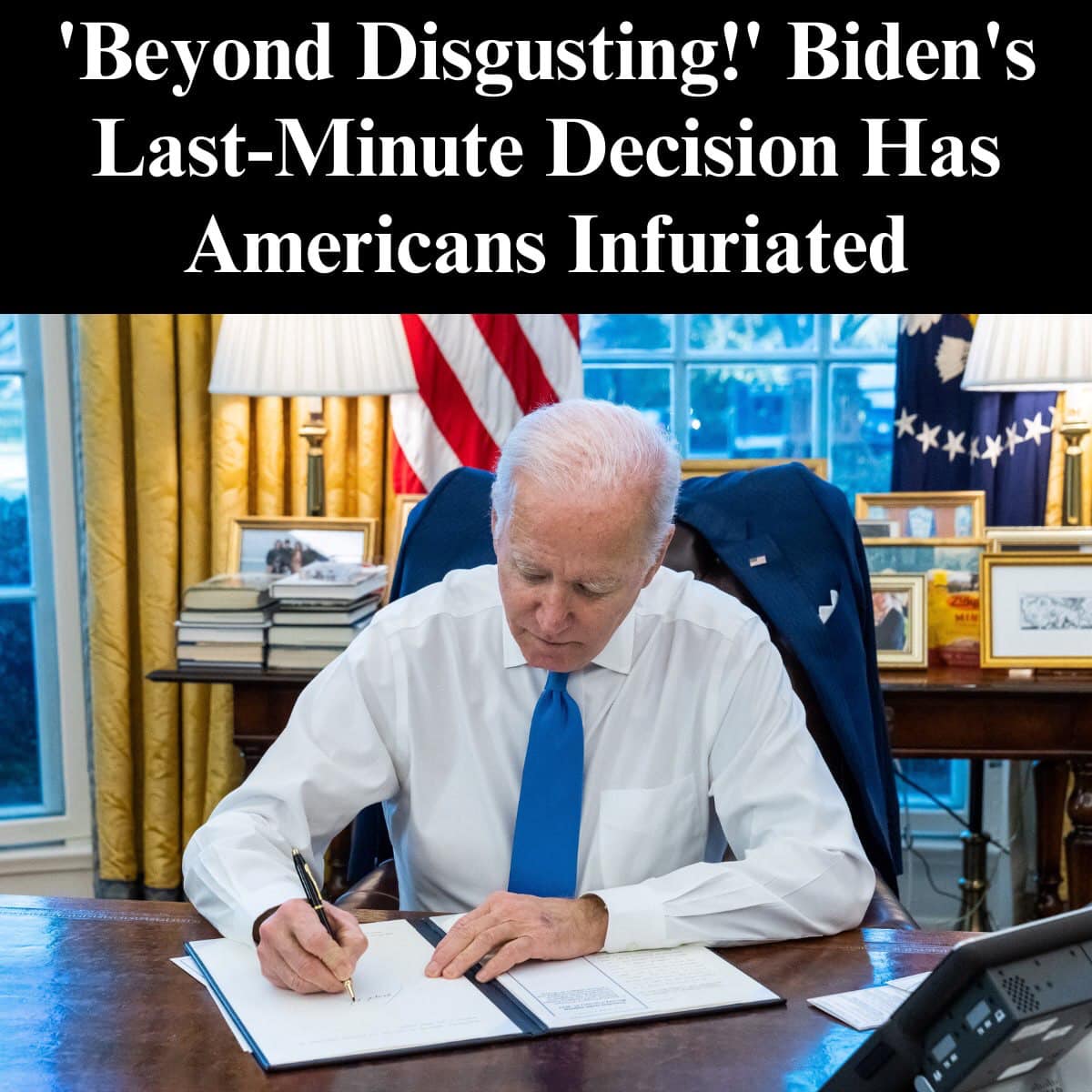 ‘Disgusting!’: Biden Slammed By Both Sides For Last-Minute Decision