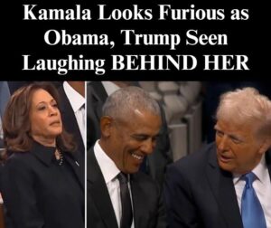 Obama, Trump Seen Laughing, Chatting While Seated Behind Kamala Harris