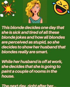 This blonde decides one day that she is sick and tired