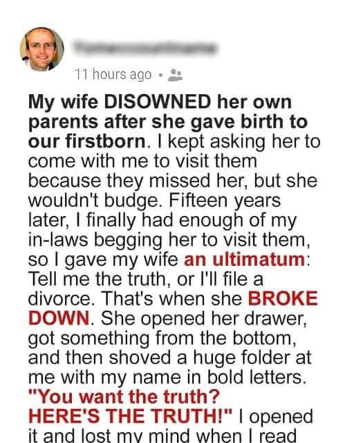 The unbearable truth that explained everything is in the link in the comments. ⬇️