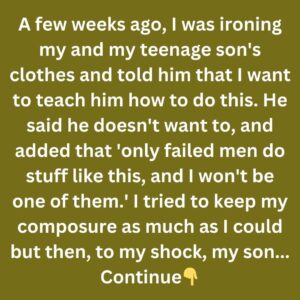 16-Year-Old Boy Says Only “Failed Men” Do Chores, His Divorced Parents React in a Powerful Way
