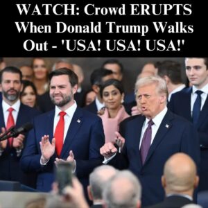 Crowd Erupts When Donald Trump Walks Out At Inaugural