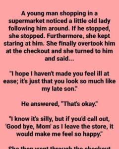 a Young Man Notices A Lady Fol lowing Him