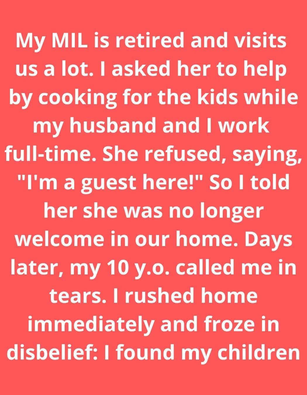 I Forbade My MIL From Visiting My Kids After She Crossed the Line