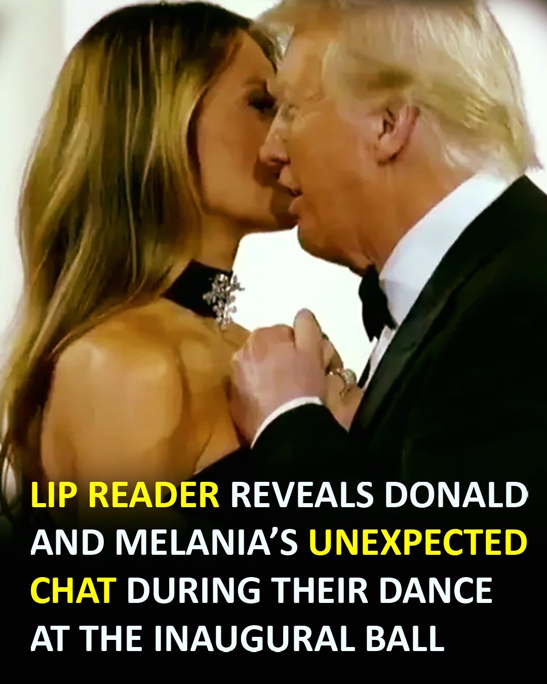 Lip reader reveals Donald & Melania’s unexpected chat at the inaugural ball