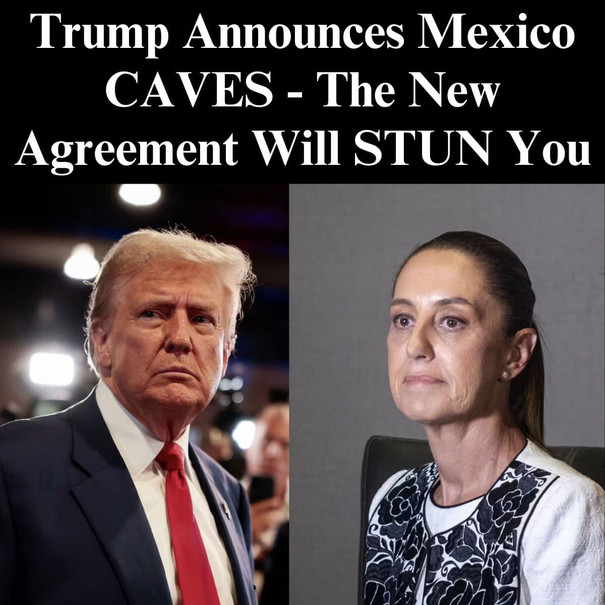 Trump, Sheinbaum Agree To Pause U.S.-Mexico Tariffs For A Month
