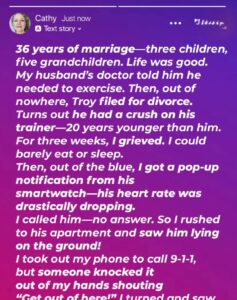 After 36 years together, my husband left me for his mistress—but a surprising twist was uncovered through his smartwatch