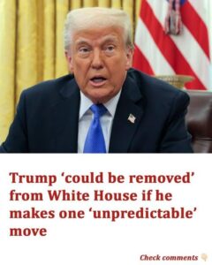 Trump ‘could be removed’ from White House if he makes one ‘unpredictable’ move