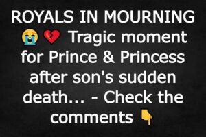 ROYALS IN MOURNING. Trag!c moment for Prince & Princess