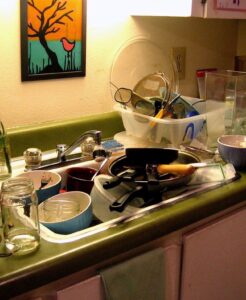 While I was busy feeding our newborn son, my husband didn’t set aside any food for my dinner