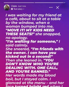 Entitled Mom Claimed My Seat at the Cafe — Her Face Turned Red after I Taught Her a Lesson