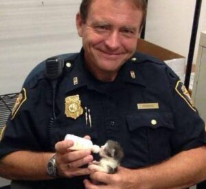 A Police Officer Rescued a Tiny Kitten — But the Security Footage Revealed Something Heartbreaking