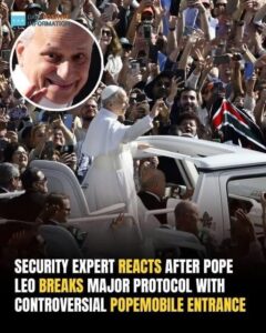 Security Experts Stunned After Pope Leo’s Bold Popemobile Entrance Breaks Protocol
