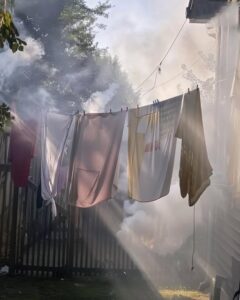 Every time I hung my laundry outside, my neighbor lit a grill to ruin it