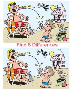 Hot Dogs: Find 6 Differences