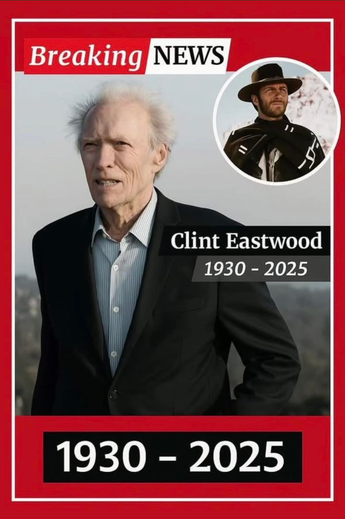 30 minutes ago in California, Clint Eastwood has been confirmed as… Read more⬇️