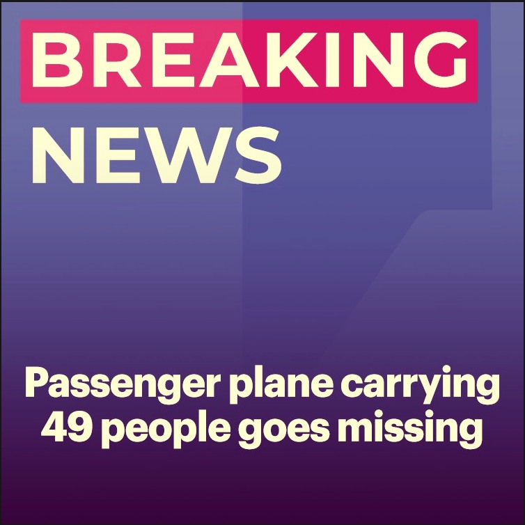 Search and rescue parties have been dispatched amid fears the plane has crashed. Read more: