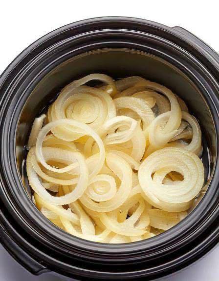 Melt-in-Your-Mouth French Onion Beef: A Slow Cooker Classic with Just 3 Ingredients