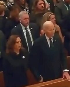 Joe Biden and Kamala Harris Seen Together Attending a Funeral, Video