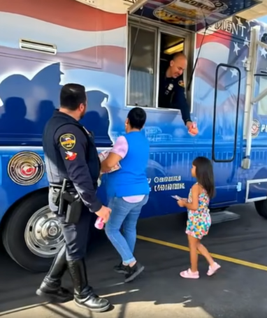 We Just Wanted A Snack From The Police Truck—But What They Handed My Mom Changed Everything