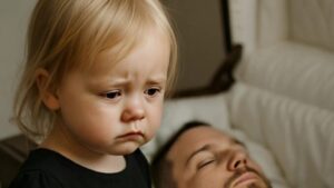 During her father’s funeral, a little girl looked at the coffin and shouted that daddy was just sleeping — and at that moment, the guests discovered something horrifying
