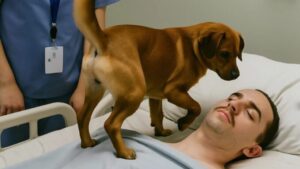 The doctors decided to turn off the life-support machines keeping the young officer alive, but before doing so, they allowed his dog to say goodbye — but then something unexpected happened