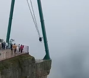 Man Enjoys Thrilling Air Ride — Until Gravity Strikes Back!
