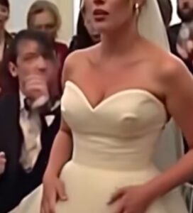 During the wedding, something stirred beneath the bride’s dress! The groom went pale