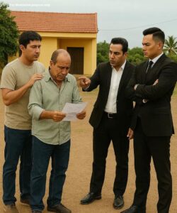 The father gives a promissory note for $900,000 to his three children to help him pay it, but they all refuse… except for the youngest son