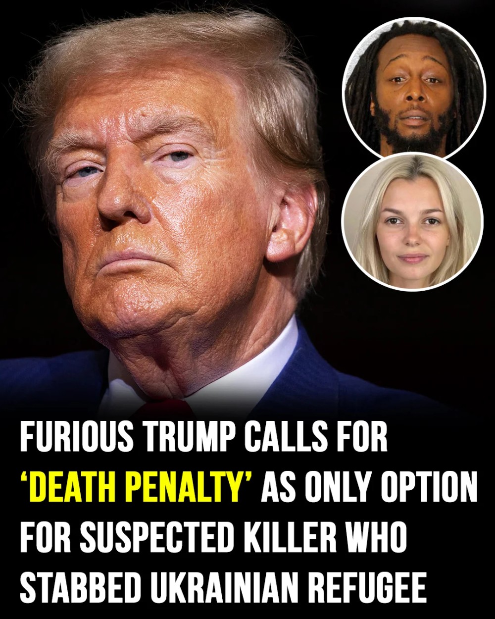 Donald Trump’s has surprising response after Ukrainian refugee stabbed to death in random attack