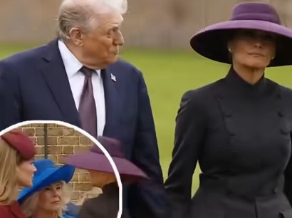 Melania Trump’s outfit choice when meeting Kate Middleton and Prince William has everyone talking