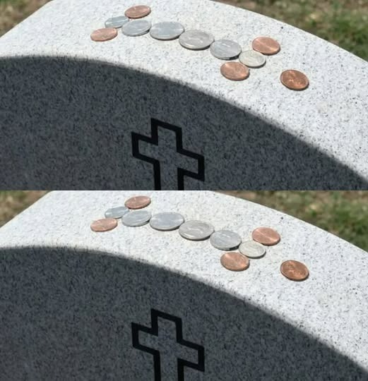 People are placing coins on military tombstones, when you learn why you’ll pull out your change