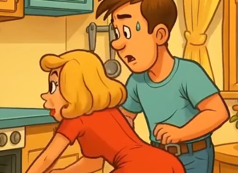 Video: She was standing in the kitchen