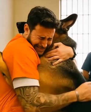 A Prisoner’s Final Wish Was To See His Dog — But When The German Shepherd Broke Free And Rushed Into His Arms Something Strange Happened