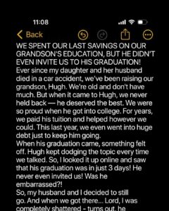 Elderly Couple Uses Their Savings to Support Grandson’s Education, but He Forgets to Invite Them to Graduation – Heartfelt Story