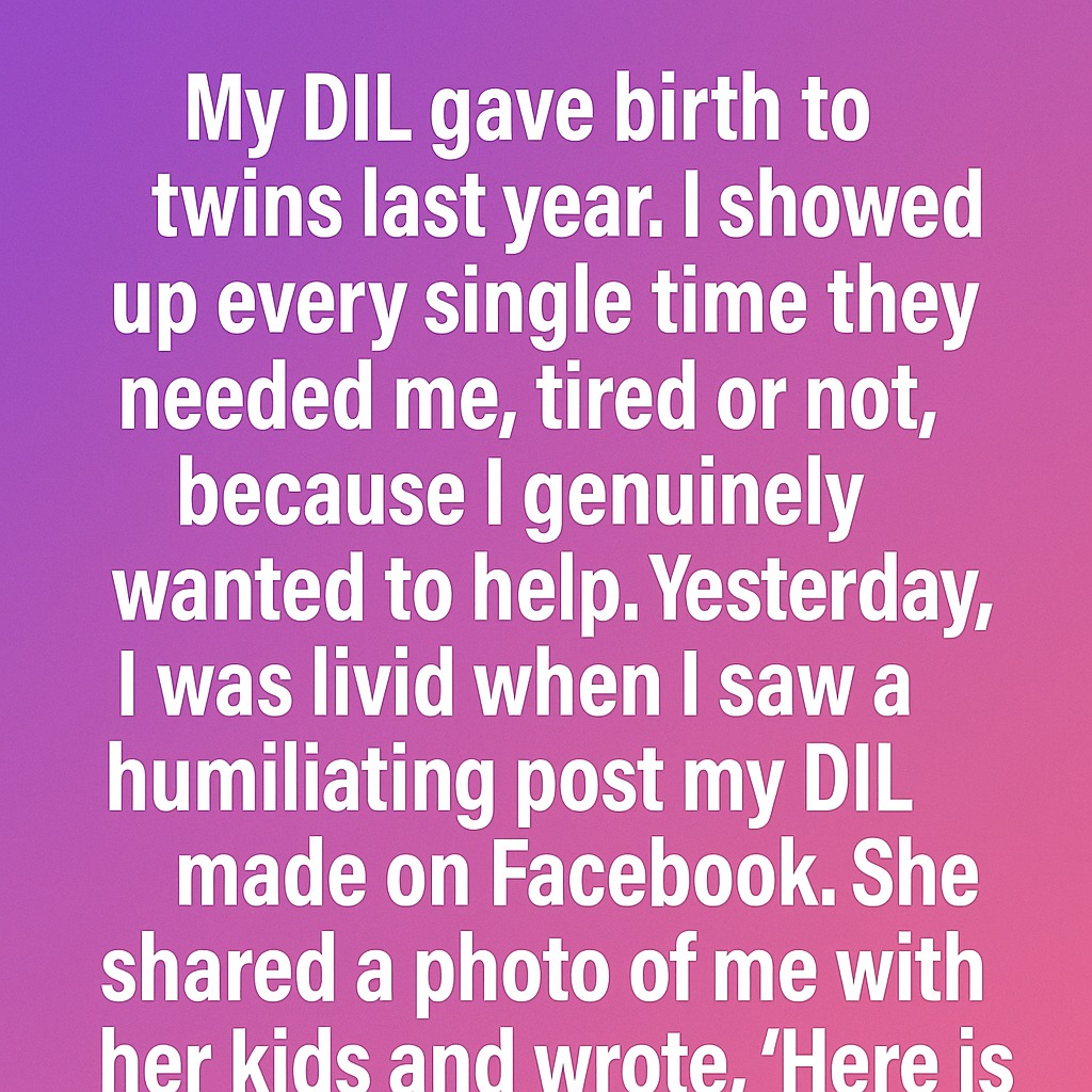 I Supported My DIL Through Her Twins’ First Year—Until a Post Made Me Question Everything