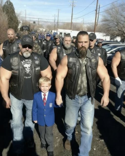 47 Bikers Showed Up To Walk My 5-year-old Son Into Kindergarten After His Father Was K*lled Riding His Motorcycle To Work