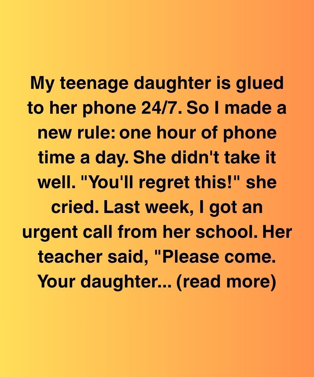 My Daughter Said “You’ll Regret This” — Then Her Teacher Called Me In Tears