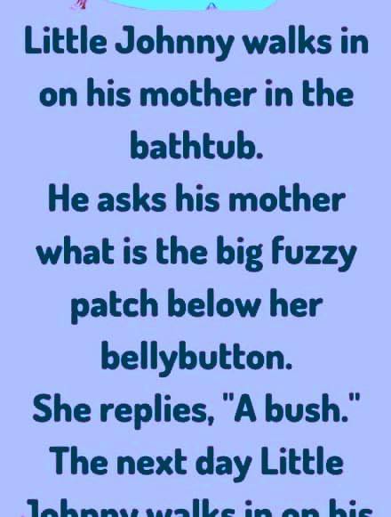 Little Johnny Walks in on his mother, read more below..