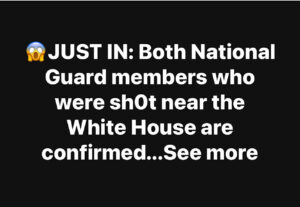 Breaking: Guard under fire — chaos near the White House