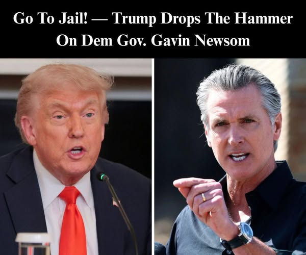 Trump Says Border Czar Should Arrest Gavin Newsom, Slams Anti-ICE Protests as “Insurrection”
